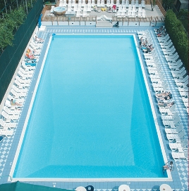 The swimming pool.